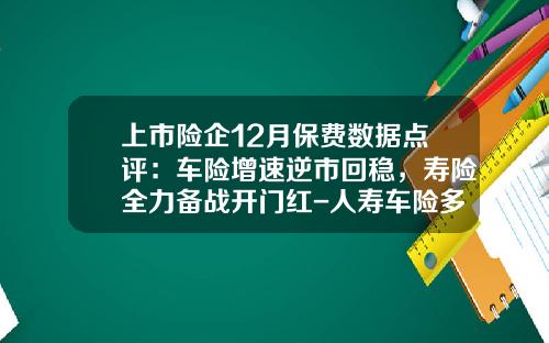 上市险企12月保费数据点评：车险增速逆市回稳，寿险全力备战开门红-人寿车险多少钱.