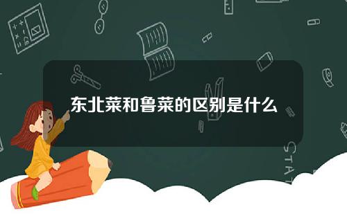 东北菜和鲁菜的区别是什么