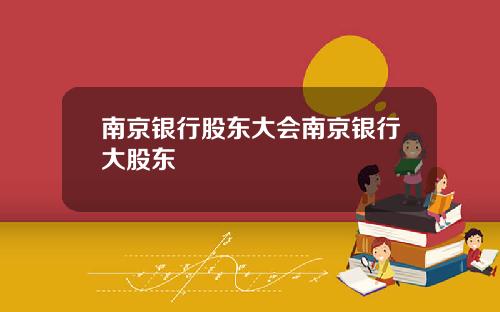 南京银行股东大会南京银行大股东