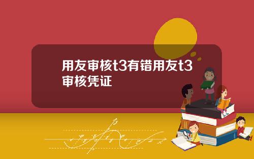 用友审核t3有错用友t3审核凭证