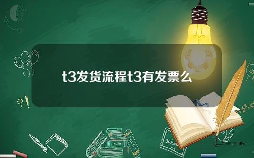 t3发货流程t3有发票么