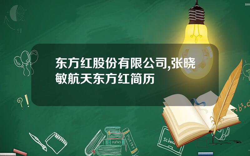 东方红股份有限公司,张晓敏航天东方红简历