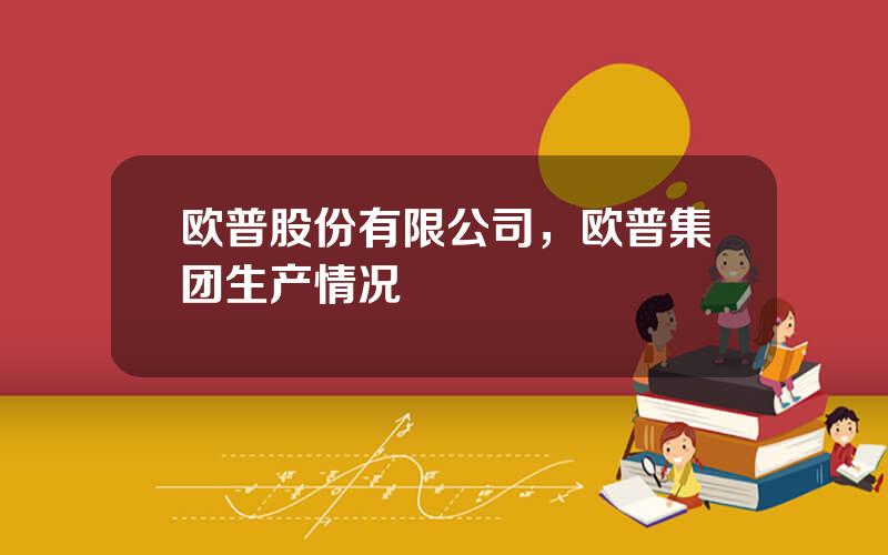 欧普股份有限公司，欧普集团生产情况